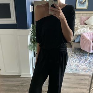 Comfy black off the shoulder (Rachel Pally) jumpsuit